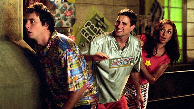 Dax Shepard, Luke Wilson, and Maya Rudolph in Idiocracy